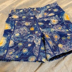 Starry Night Patterned Shorts CVG 5”